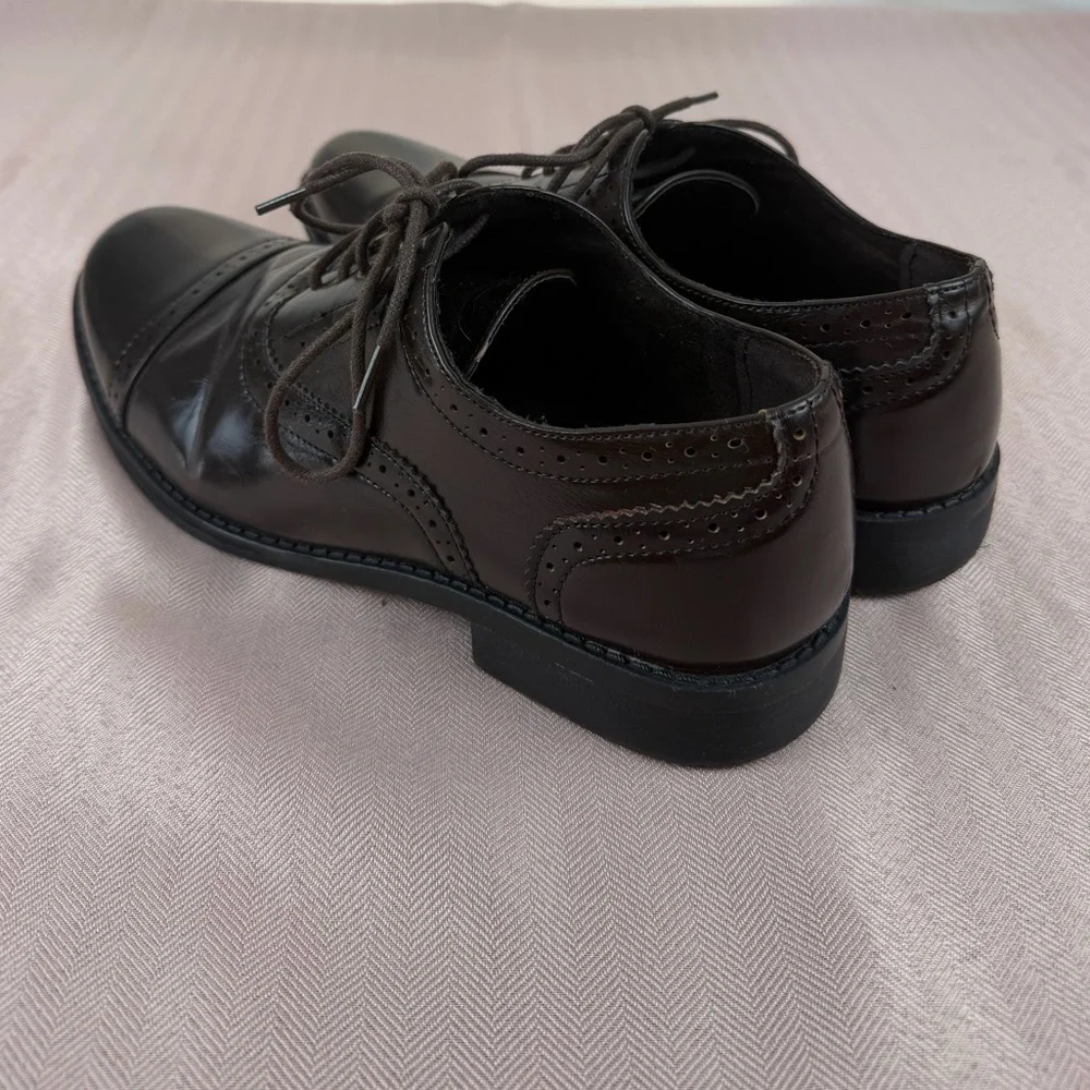 Steve Madden Men’s Dark Brown Oxford Dress Shoes,‎ Size 8.5